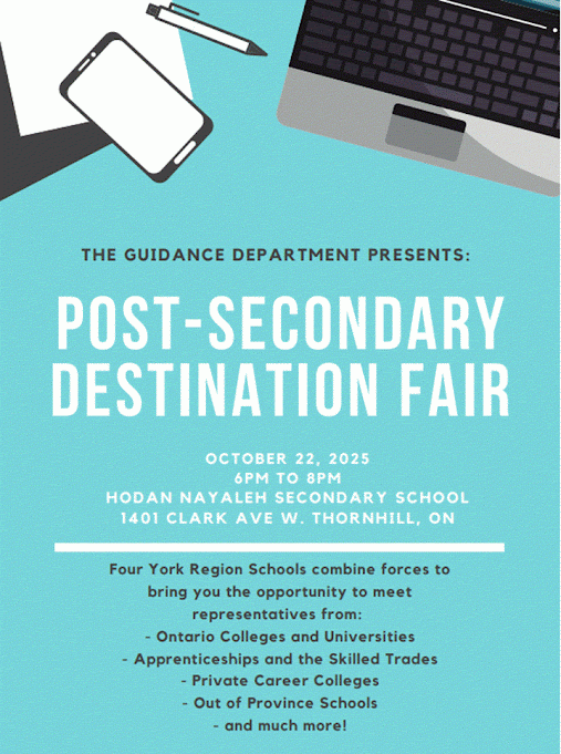 Flyer for the Guidance Fair in October 2025