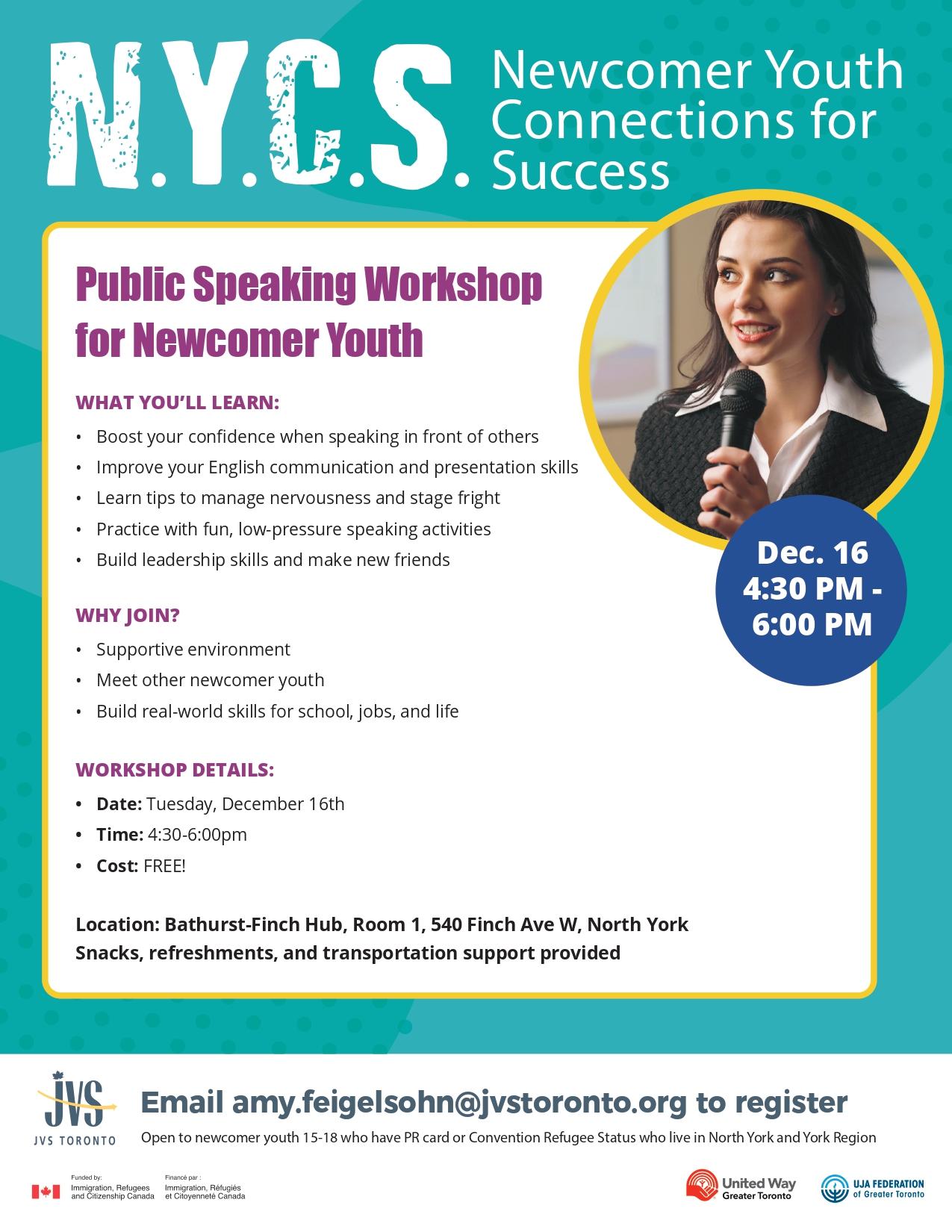 Public Speaking Workshop